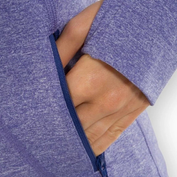 Lululemon  In Stride Hooded Jacket in Heathered Royalty - Picture 5 of 13